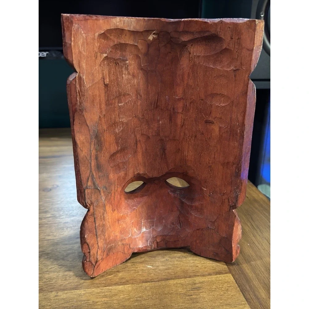 Vintage South American, Tribal Wood Mask  10 1/4